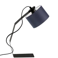 Lampy stojące - Czarna lampka biurkowa z metalową podstawą HAGA - miniaturka - grafika 1