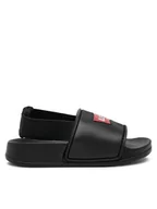Buty dla chłopców - Levi's® Klapki Pool Mini VPOL0188S Czarny - miniaturka - grafika 1