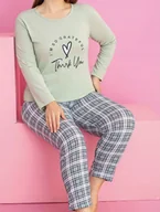 Piżamy damskie - Damska piżama z długim rękawem i długimi spodniami 2XL XXL bawełniana 5324 - miniaturka - grafika 1