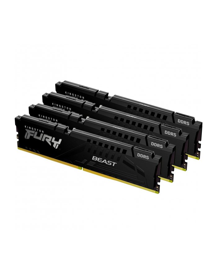 kingston Pamięć DDR5 Fury Beast 128GB4*32GB/5600 CL40 czarna KF556C40BBK4-128
