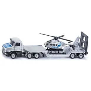 Laweta z helikopterem Policja Siku 1610 - model lub pojazd - Samoloty i helikoptery - miniaturka - grafika 1