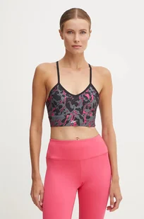 Reebok biustonosz sportowy ID Train kolor czarny wzorzysty 100208502 - Bielizna sportowa damska - miniaturka - grafika 1