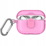 Akcesoria do słuchawek - Etui UNIQ Glase Pro do Apple AirPods Pro 2 Lock Case różowy - miniaturka - grafika 1