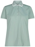 Koszulki sportowe damskie - CMP Funkcyjna koszulka polo w kolorze zielonym - miniaturka - grafika 1