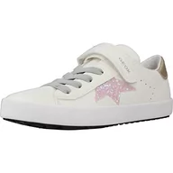 Buty dla dziewczynek - Geox J Kilwi Girl, Trampki dziewczęce, Biały Różowy, 27 EU - miniaturka - grafika 1