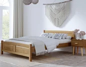 Łóżka - Łóżko drewniane Julia 120x200 DĄB - miniaturka - grafika 1