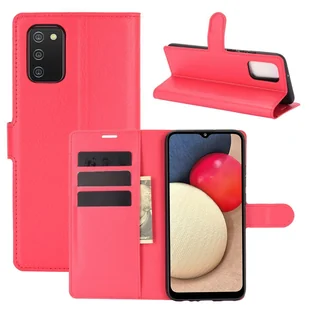 Pokrowiec König Design kompatybilny z Samsung Galaxy A02s z syntetycznej skóry - etui na telefon w kolorze czerwonym - Etui i futerały do telefonów - miniaturka - grafika 1
