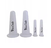 Akcesoria medycyny naturalnej - Bańki Chińskie Silikonowe Do Masażu Twarzy 4SZT - miniaturka - grafika 1