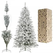 Choinki - Choinka sztuczna 250 cm świerk ośnieżony jak żywy, nowoczesny, ze stojakiem UNIWERSALNY - miniaturka - grafika 1