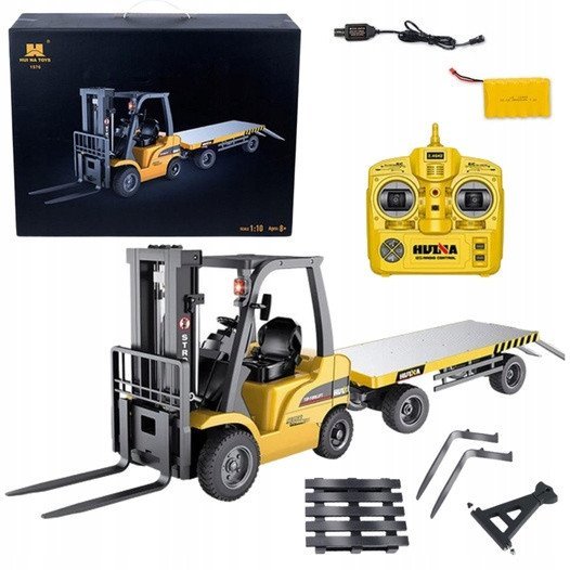 Wózek Widłowy 1:10 R/C z Przyczepką