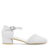 Buty dla dziewczynek - Baleriny Nelli Blu CM230522-6 Biały - miniaturka - grafika 1