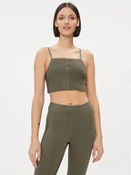 Koszulki i topy damskie - Reebok Top Yoga Performance IM4045 Zielony Fitted Fit - miniaturka - grafika 1