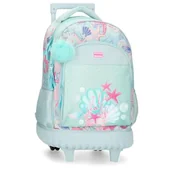 Plecaki - Movom I Love Sea Life Plecak Compact 2 Wheels Niebieski 32x43x21 cm Poliester 28,9L - miniaturka - grafika 1