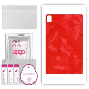 folia naklejka skórka strukturalna na TYŁ do Blackview Tab 16 - Moro Camo Czerwony - apgo SKINS - Akcesoria do tabletów i e-booków - miniaturka - grafika 1