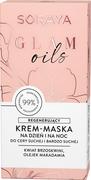 Maseczki do twarzy - Soraya Glam Oils regenerujący krem-maska na dzień i na noc 50ml 102616-uniw - miniaturka - grafika 1