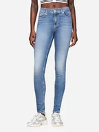 Spodnie damskie - Jeansy skinny damskie z wysokim stanem Tommy Hilfiger DW0DW19255-1A4 29-30 Niebieskie (8720636582245) - miniaturka - grafika 1