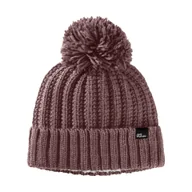 Czapki męskie - Czapka na zimę Jack Wolfskin HIGHLOFT KNIT BEANIE W red coral - S - miniaturka - grafika 1