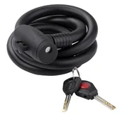 Zabezpieczenia do roweru - Kellys Zamknięcie spiralne 120cm na klucz Hardcoil dioda (Z0070) - miniaturka - grafika 1