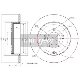 MAXGEAR Tarcza hamulcowa 19-1933 - Tarcze hamulcowe - miniaturka - grafika 1