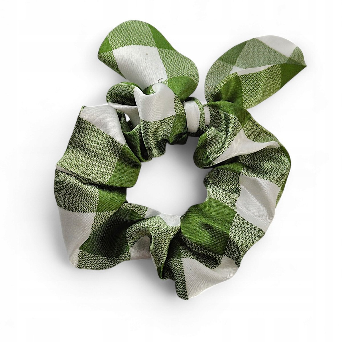 Gumki do włosów Owijki Scrunchies kolorowe Kratka