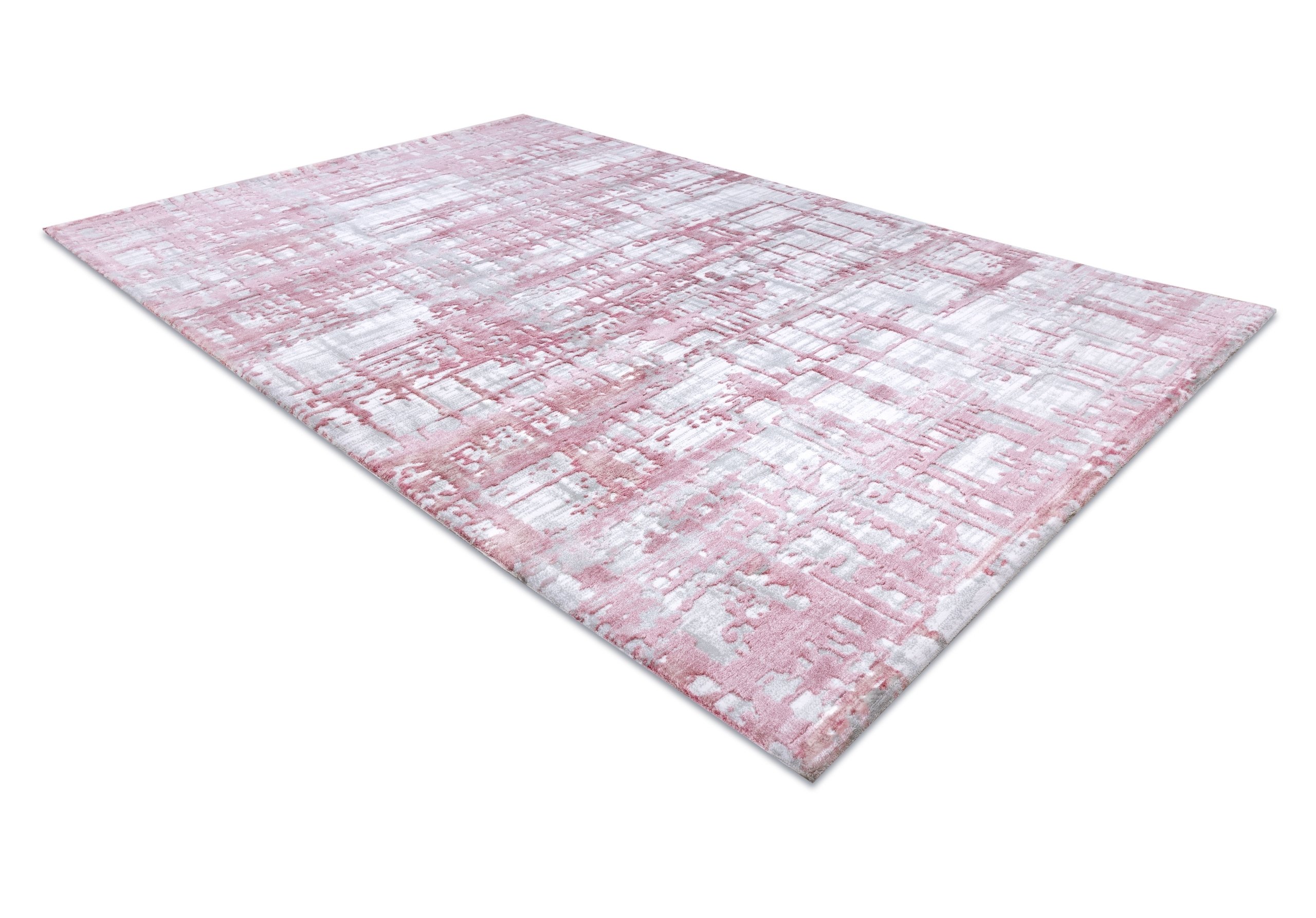 Dywan AKRYL DIZAYN 122 jasny róż / jasny szary różowy 160x230 cm