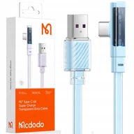 Kable USB - KABEL USB-C, KĄTOWY, MOCNY, SUPER SZYBKI, MCDODO, 100W, 1.2M, NIEBIESKI - miniaturka - grafika 1