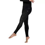 Spodnie damskie - Odlo Damskie spodnie z ciepłą warstwą bazową, czarny melanż, XL - miniaturka - grafika 1