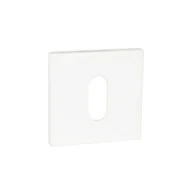 Klamki - Domino Szyld QRS na klucz biały - miniaturka - grafika 1