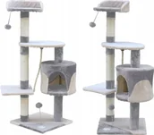 Drapaki dla kotów - DRAPAK DLA KOTA WIEŻA LEGOWISKO DOMEK 5 POZIOMÓW - miniaturka - grafika 1