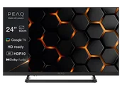 Telewizory - PEAQ PTV 24GH-5025C 24 HD Google TV 12V Car Charger Czarny - miniaturka - grafika 1