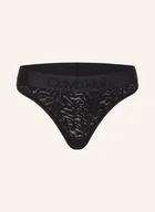 Majtki damskie - Calvin Klein Stringi schwarz - miniaturka - grafika 1