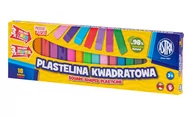 Masy plastyczne - Plastelina Astra Kwadratowa Szkolna 12 Kolorów +3X Neonowe +3X Pastelowe - miniaturka - grafika 1