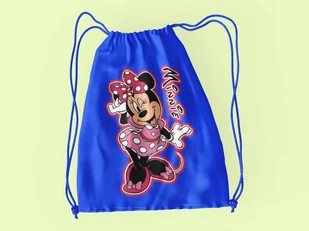 WOREK DO SZKOŁY WF/BUTY MYSZKA MINNIE+ IMIĘ - Torby szkolne - miniaturka - grafika 1