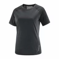 Koszulki sportowe damskie - Koszulka Salomon Outline W Deep Black - miniaturka - grafika 1