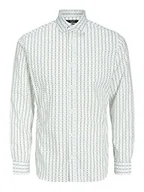 Koszule męskie - JACK & JONES Koszula męska, White/Fit: Slim Fit, M - miniaturka - grafika 1
