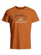 Koszulki męskie - Jack & Jones Koszulka w kolorze jasnobrązowym - miniaturka - grafika 1