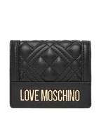 Portfele - LOVE MOSCHINO Mały Portfel Damski JC5601PP1NLA0000 Czarny - miniaturka - grafika 1