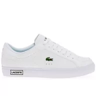 Buty sportowe damskie - Buty Lacoste Powercourt 744SFA0077-147 - białe - miniaturka - grafika 1