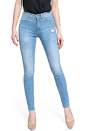 Spodnie damskie - Wrangler High Rise Skinny Indigo Beaches W27Hgu241-W26 L32 - miniaturka - grafika 1