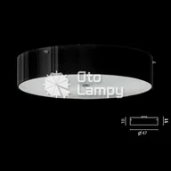 Lampy sufitowe - Plafon LIMA E27 DUŻY czarny błysk - miniaturka - grafika 1
