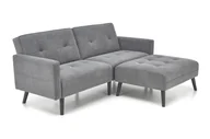 Sofy i kanapy - Sofa rozkładana CORNELIUS szara - miniaturka - grafika 1