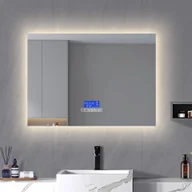 Lustra - Lustro łazienkowe z oświetleniem - 100 x 60 cm, lustro łazienkowe LED z czujnikiem dotykowym/ściemnianiem/zmianą koloru Lustro łazienkowe LED z głośnikiem Bluetooth, IP44 - miniaturka - grafika 1