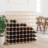 Stojaki na wino - Stojak na 72 butelki wina, 90,5x23x90,5 cm, lite drewno sosnowe  Lumarko! - miniaturka - grafika 1