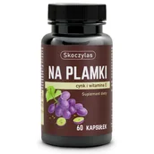 Włosy, skóra, paznokcie - Skoczylas Na Plamki, cynk, beta karoten, witamina E, 60 kapsułek - miniaturka - grafika 1