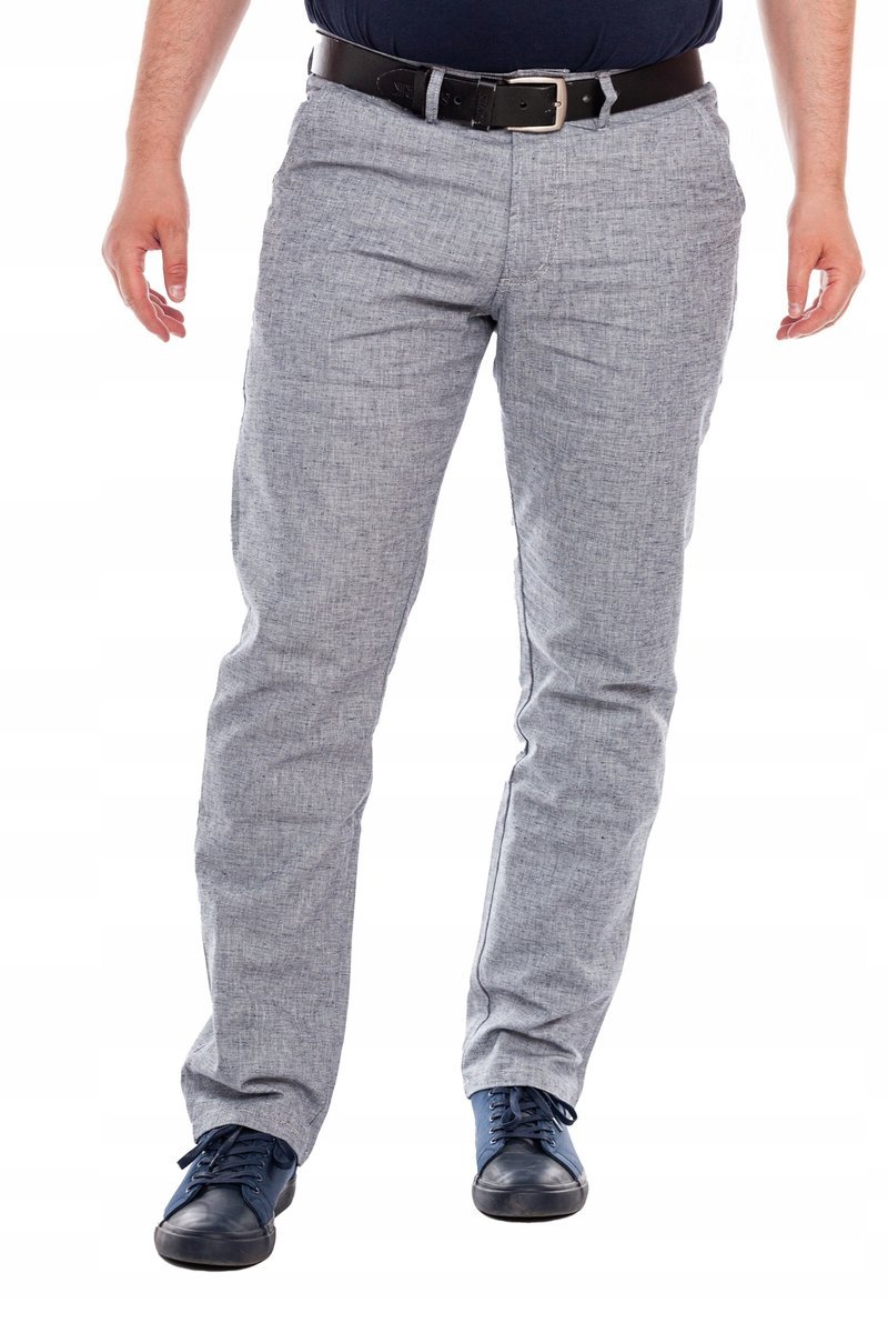 Męskie Spodnie Chinosy Bawełniane Polski Producent Wysoka Jakość 114 cm/L32