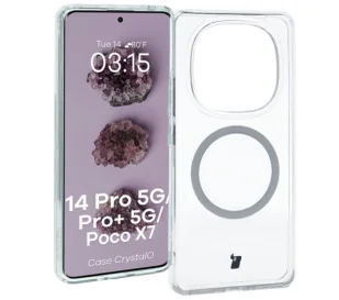 Bizon CrystalO z MagSafe do Xiaomi Redmi Note 14 Pro 5G / 14 Pro+ 5G / Poco X7 Przezroczyste - Etui i futerały do telefonów - miniaturka - grafika 1