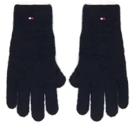 Rękawiczki - Rękawiczki Damskie Tommy Hilfiger Flag Fluffy AW0AW17797 Granatowy - miniaturka - grafika 1