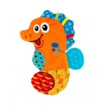 Tomy Lamaze Konik morski kocyk + gryzak - Gryzaki dla dzieci - miniaturka - grafika 1