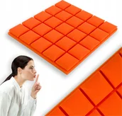 Inne akcesoria studyjne - PIANKA KOSTKA WYGŁUSZAJĄCA AKUSTYCZNA pomarańczowa panele do przedpokoju - miniaturka - grafika 1