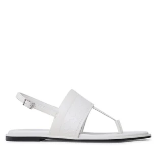 Sandały Calvin Klein Almond Tp Sandal HW0HW01536 Écru - Sandały damskie - miniaturka - grafika 1